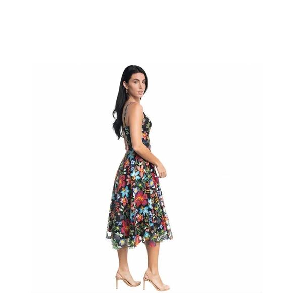 Dress the Population Maren Floral Fit & Flare Dress - Picture 2 of 6